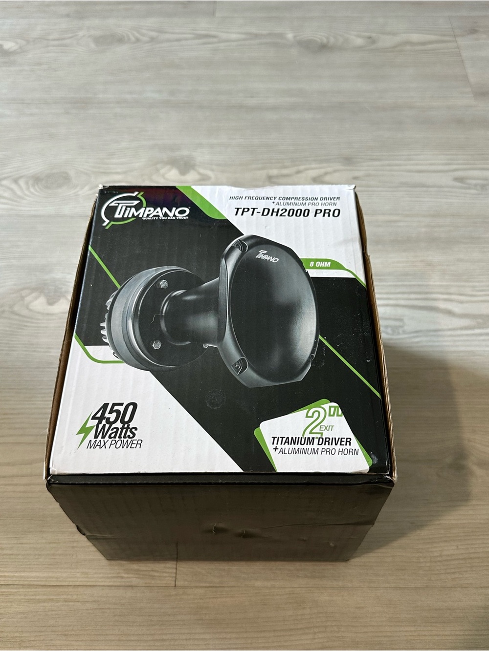 Timpano TPT-DH2000 PRO 2” Compression Driver Horn 450W 8 Ohm Titanium NIB